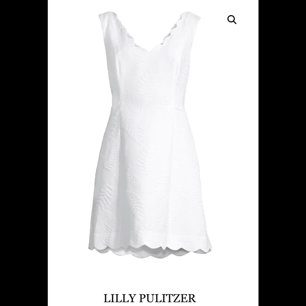 Lilly Pulitzer white scallop beautiful dress